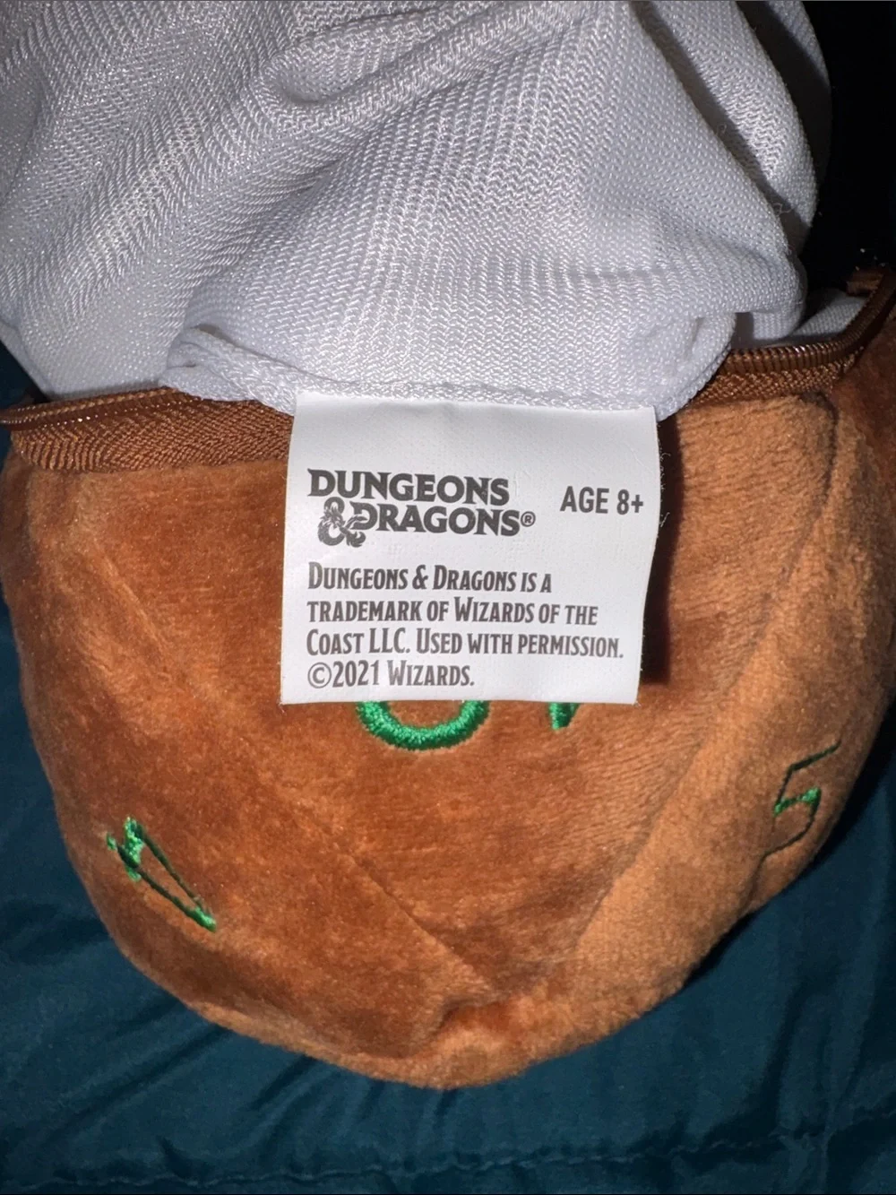 Dungeons & Dragons - Ultra Pro Feywild Copper and Green D20 Plush Dice Bag D & D